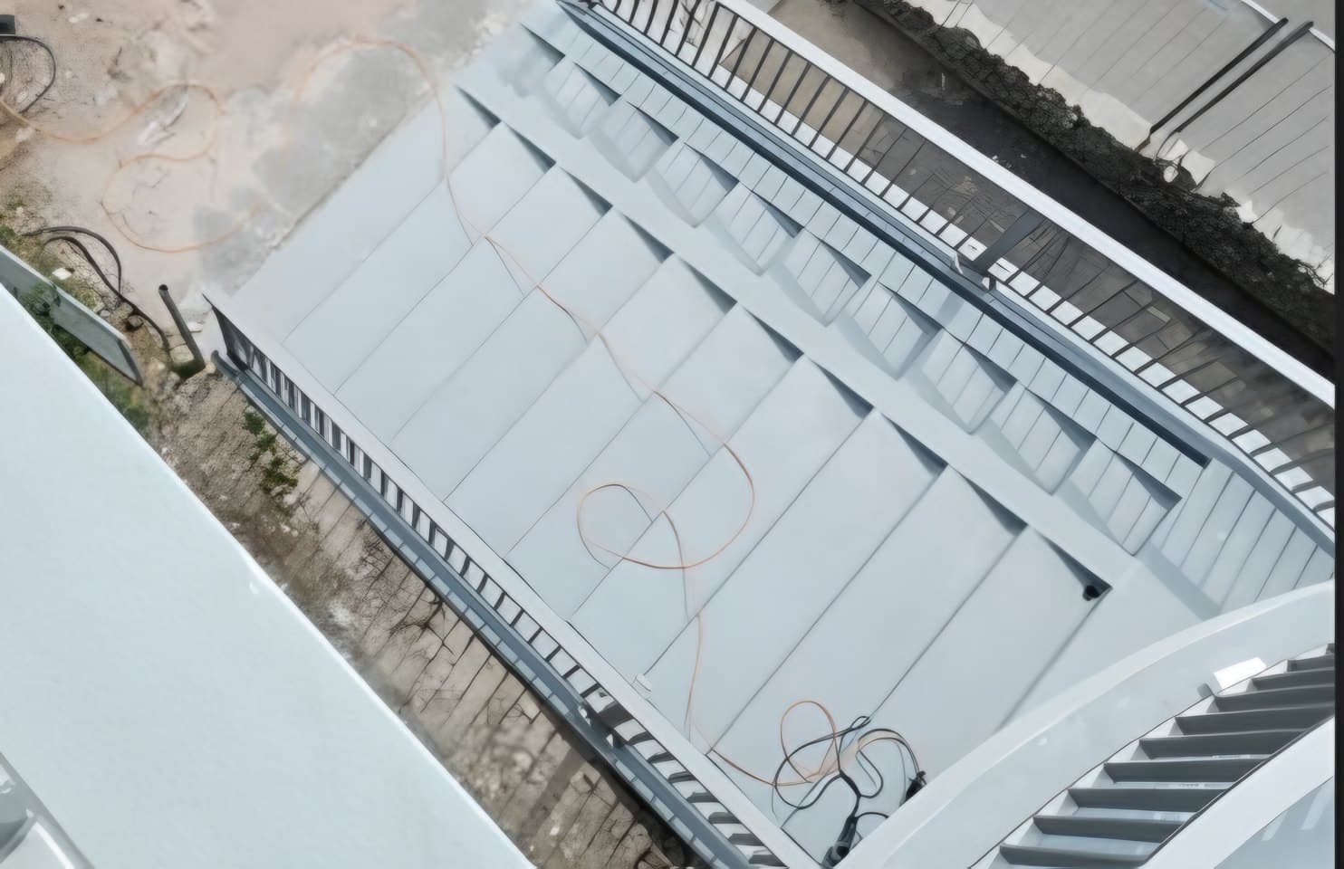Instandgesetzte und beschichtete Treppe